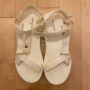 Target Stoney Clover Lane White Sandals